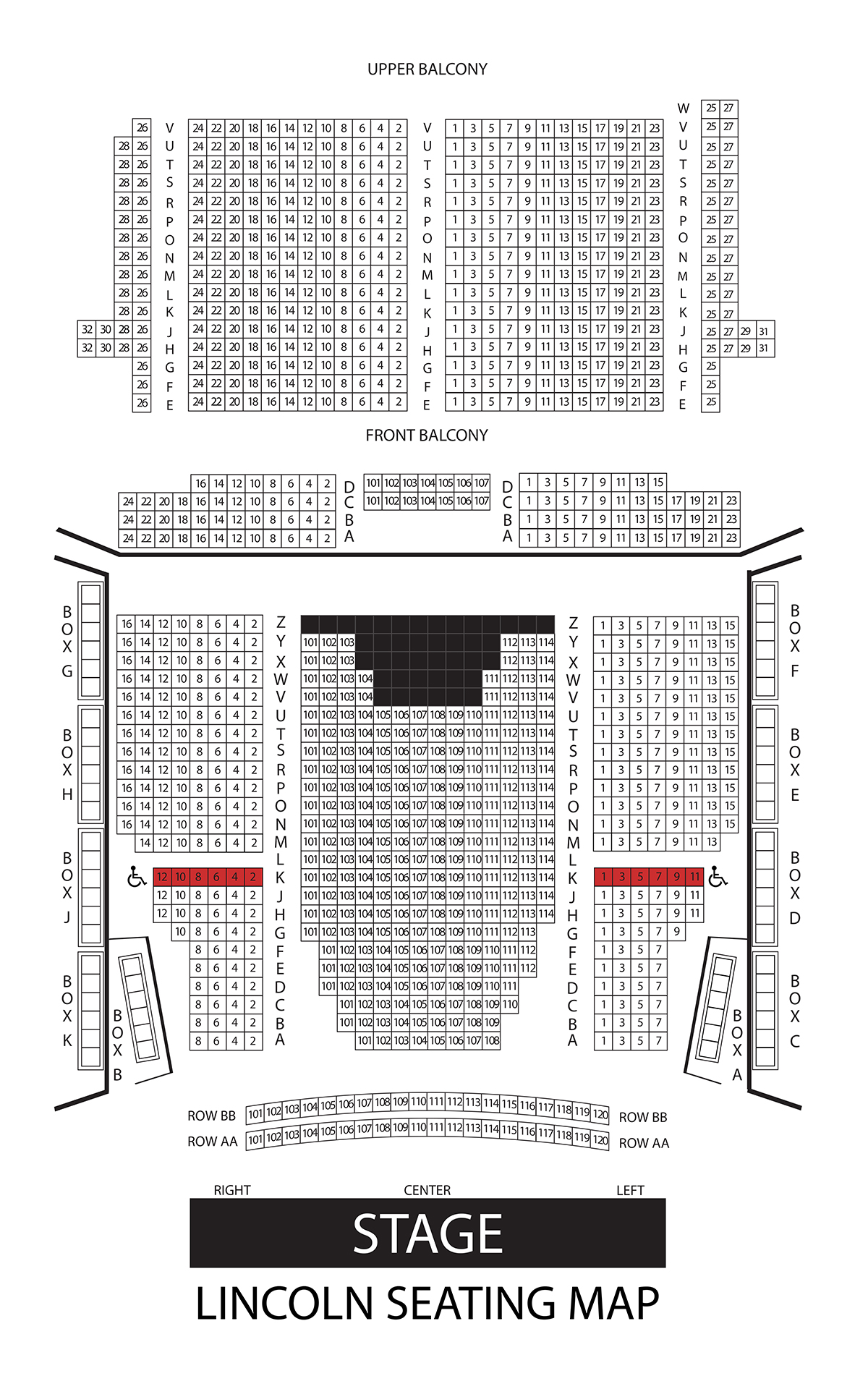 Tickets / Seating Lincoln Theatre